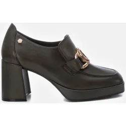 Mocasín de mujer de piel con tacón