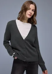 Kuscheliger V-Neck Cardigan female Grau