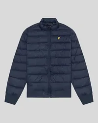 Men's Funnel Neck Puffer Jacket in Dark Navy