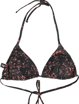 Bikini-Oberteil für Damen schwarz "Bikini Top With Alloverprint" von - Frauen - female - RED by EMP - FashionsVida