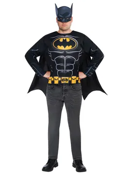 Batman-Set mit T-shirt und Maske für Erwachsene - RUBIES FRANCE - FashionsVida