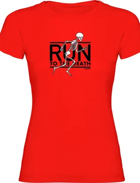 Maglietta A Maniche Corte Run To The Death Red M - Kruskis - FashionsVida