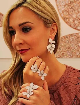 HIBRIDE New Leaf Shape Micro Cubic Zirconia Pave Adjustable Rings For Women Celebrity Party Anillos Mujer Femme Fashion R-224 - Aliexpress - FashionsVida