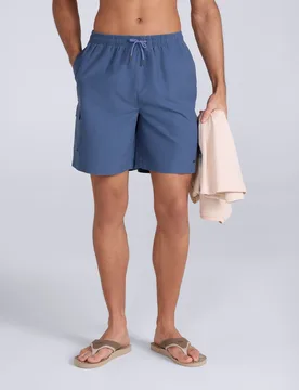 Reeva Mens Swim Shorts - Dark Blue - Dark Blue - Size: L - Animal - FashionsVida