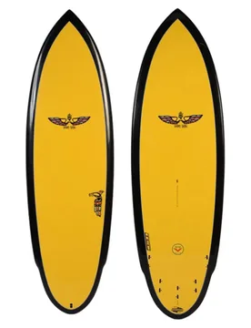 Planche De Surf Von Sol Shadow 5´9´´ Yellow / Black 175.3 cm unisex - Boardworks - FashionsVida