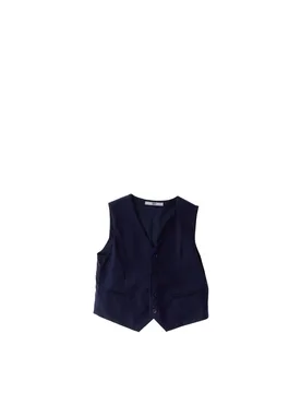 IDO Gilet misto viscosa BLU NAVY L - iDO - FashionsVida