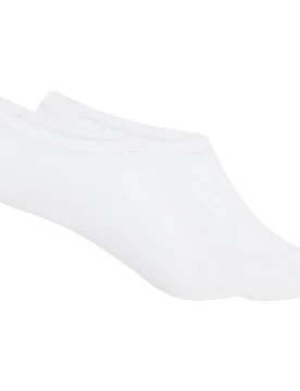 Punto - Pack de 2 pares de calcetines invisibles de bambú de hombre - Punto Blanco - FashionsVida