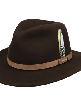 Lendrick VitaFelt Wool Hat by - dark brown - Size: M (56-57 cm) - Stetson - FashionsVida