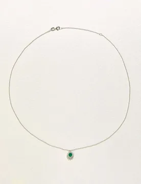 Colgante de oro con diamante y esmeralda - El Corte Inglés - FashionsVida