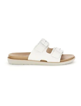 Ciabatte Bianche con doppia fibbia 07 SF 35 - Inblu - FashionsVida