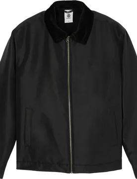 Veste en toile avec col en velours - Parker Canvas Jacket Flint Black - Taille M - Noir - Element - FashionsVida