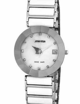 Womens : Pyramid Women'Smother Of Pearl Watch - White - One Size - Jowissa - FashionsVida