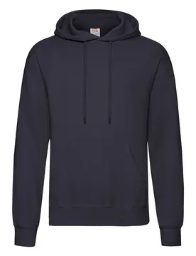 Adults Unisex Classic Hooded Sweatshirt (Deep Navy) - Blue - Size 4xl - Fruit of the loom - FashionsVida
