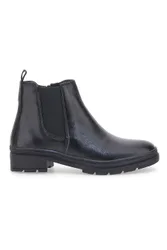 Stivaletti Chelsea neri in vera pelle 602 36