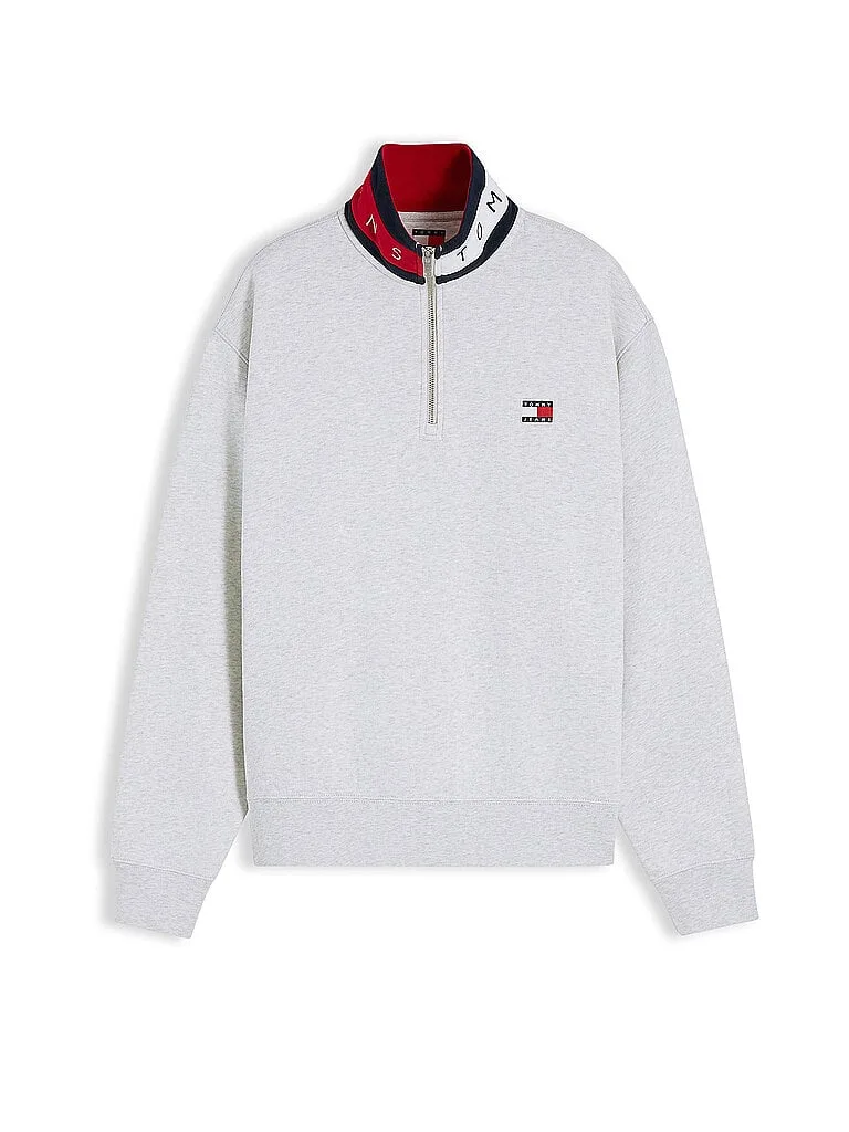 Troyer Sweater hellgrau S herren - TOMMY JEANS - FashionsVida