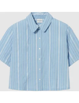Camisa de mujer de rayas con cuello bebé - CLAUDIE PIERLOT - FashionsVida