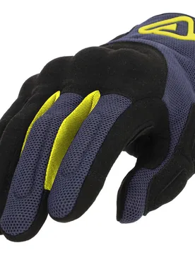 Guanti Moto CE PYRAMID Nero Blu taglia L - Acerbis - FashionsVida