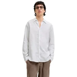 Camicia A Maniche Lunghe Blalaerance Linen Bright White XL
