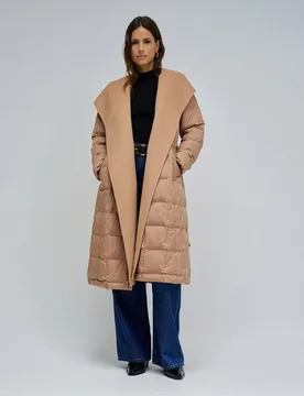 Abrigo de mujer acolchado largo - Salsa Jeans - FashionsVida