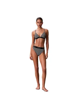 Haut De Bikini Lv00q61208 Icon Cotton Emblem / Black L - Calvin Klein - FashionsVida