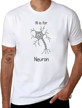 N is for Neuron T-Shirt t shirt man designer t shirts for man cotton soft T-Shirt - Aliexpress - FashionsVida