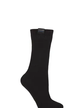 Women's 1 Pair Plain Waterproof Boot Socks Black 4-8 - Black - Size: Small - SockShop - FashionsVida