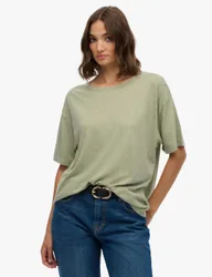 Cotton Rich Oversized T-Shirt Green female