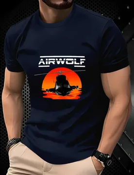 Helicopter&Sunset Design-100% cotton summer O-neck short sleeve casual printed men's T-shirt - Aliexpress - FashionsVida