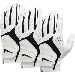 Golf Handschuh Dura Feel - 3er Pack, weiss/schwarz s