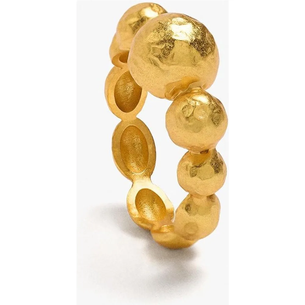 Anillo texturizado con borlas unidas en liso - Parfois - FashionsVida