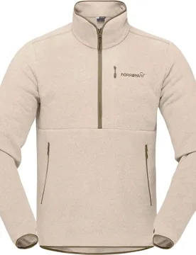 Norrona - Polaire isolante et respirante - Femund Warm2 Zip Neck Pure Cashmere - Taille XS - Beige - Norröna - FashionsVida
