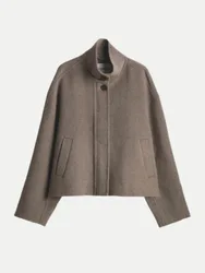 Boxy Jacke Varielle Braun 34