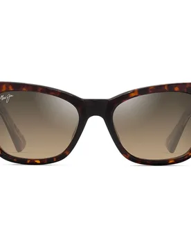 Lunettes De Soleil Polarisées Hiwahiwa Shiny Dark Havana HCL® Bronze/CAT2 - Maui Jim - FashionsVida