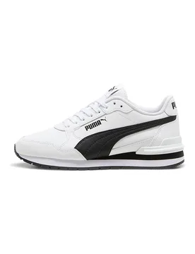 Sneakers bianche con dettagli neri e soletta SoftFoam+ ST Runner v4 L Jr 37 - Puma - FashionsVida