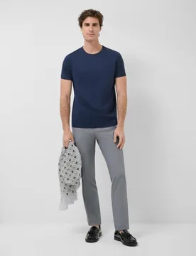 Chino de hombre regular fit ojo de perdiz - Roberto Verino - FashionsVida