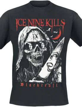 Gothic T-Shirt - Ice Nine Kills - Ice Nine Reaper Tee - S bis XXL - für Männer - Größe XXL - schwarz - Männer - male - Blackcraft Cult - FashionsVida