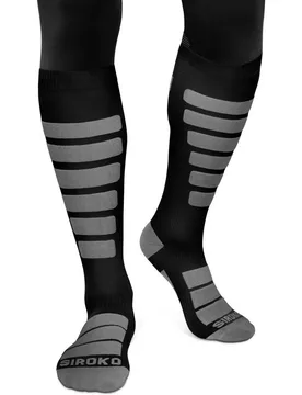 Calcetines para para snow y esquí AORAKI Black - Siroko - FashionsVida