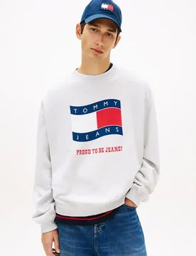 Sudadera de hombre cuello redondo 90s fit de - Tommy Jeans - FashionsVida