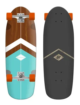 Surfskate Rounded C 30´´ Classic 3.0 Turquoise 10 Pouces unisex - Hydroponic - FashionsVida