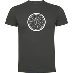 Maglietta A Maniche Corte Wheel Dark Grey