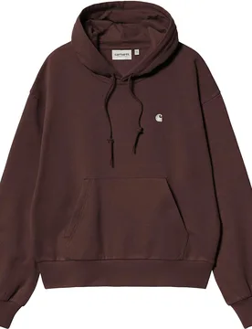 Sweat forme ballon - W' Hooded Casey Sweatshirt Palisander Silver en Coton - Taille S - Marron - Carhartt WIP - FashionsVida