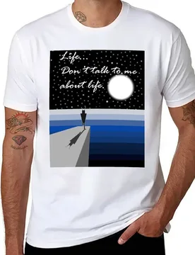 Hitchhiker's Guide to the Galaxy - Marvin - Life...Don't talk to me about life T-Shirt t shirt custom print T-Shirt - Aliexpress - FashionsVida