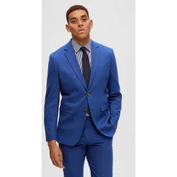 Chaqueta de traje de hombre Slim Fit lisa