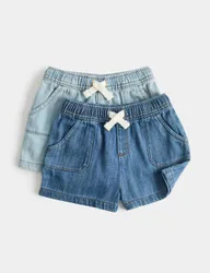 Pack Denim Shorts (0-3 Yrs) Multi male