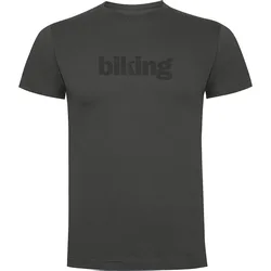 Maglietta A Maniche Corte Word Biking Dark Grey