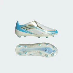 Scarpe da calcio F50 Messi Elite Firm Ground Bambini 36 2/3 Ivory / Semi Blue Burst / Icey Blue
