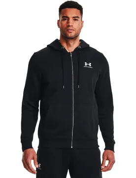 Sweat-shirt à Zip Essential Fleece Black / White M - Under armour - FashionsVida