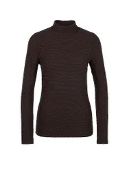 Jersey de cuello alto marrón 36