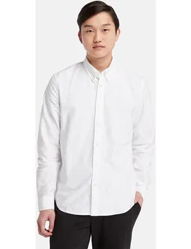 Camisa oxford de hombre en algodón con corte slim y estilo elegante - Timberland - FashionsVida