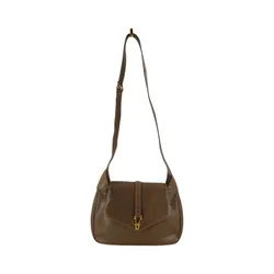 Pre-Owned Womens Vintage Leather Crossbody Bag Hobo - Brown - One Size